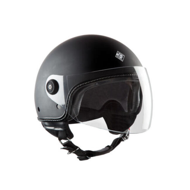 Casco Jet El'mettin Grigio Carbone Opaco Tucano Urbano